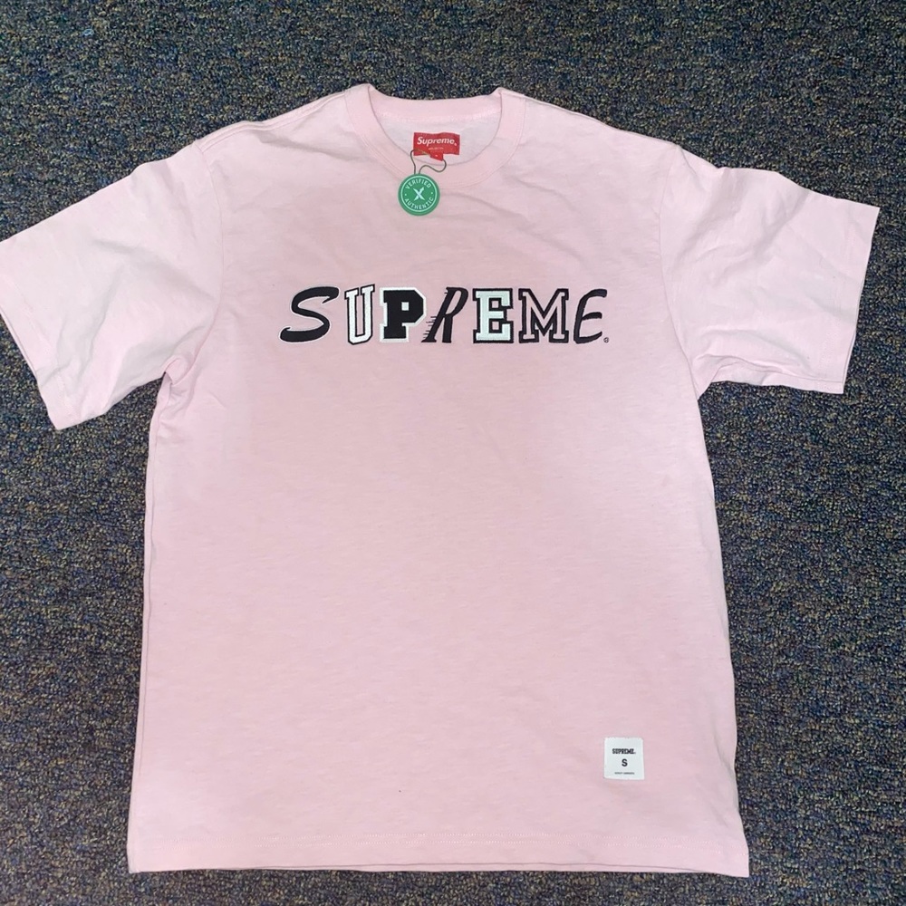 Supreme Collage Logo Pink Top